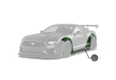 ROBOT CRAFTSMAN  "Cavalier" Widebody Wheel Arches & Side Skirts For Mustang S550.1 2015-2017 Carbon Fiber